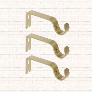 Walmart gold curtain mounting hardware set of 3 NEW OBO